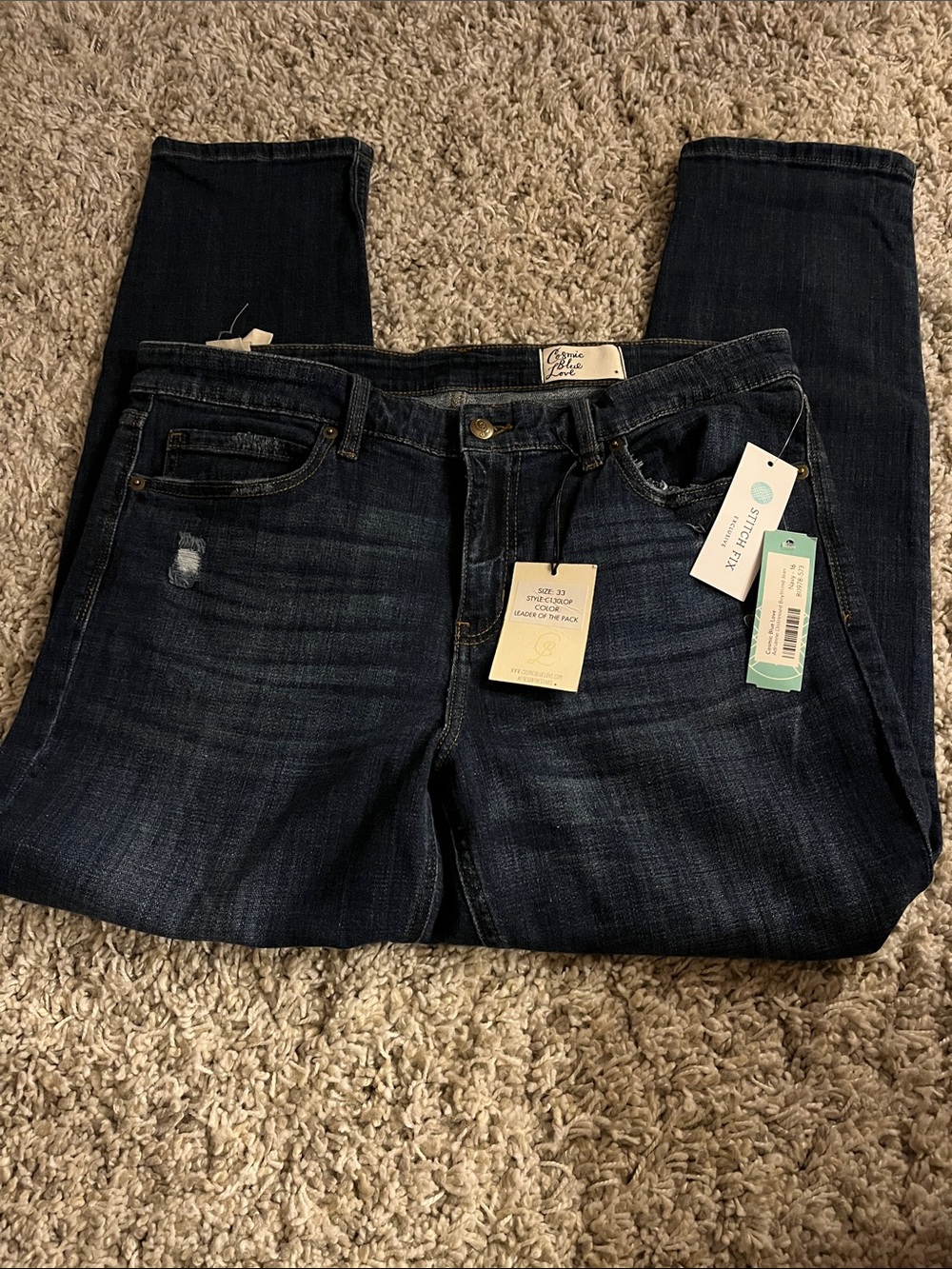 Women’s Dark Indigo Skinny Jeans by Collective Concepts - Stretch Denim